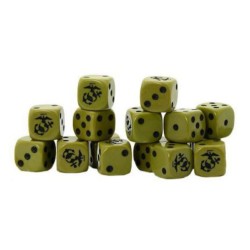 Dés: Bolt Action US Marine Corps D6 Dice (x16)