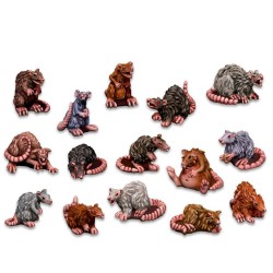 Décor: Rats Géants en Résine