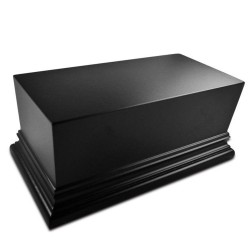 Socle: Rectangulaire Ouvragé 12x6cm Noir