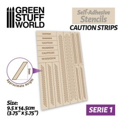 Pochoirs Adhésifs: Caution Strips