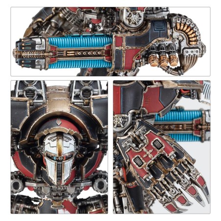 Legions Imperialis: Warlord Battle Titan avec annihilateur à plasma et gantelet énergétique