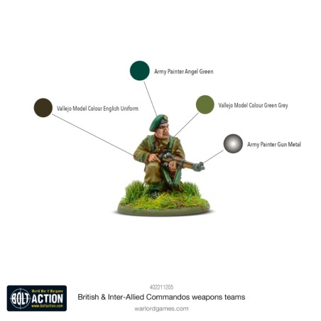 Bolt Action: British & Inter-Allier Commandos Weapons Teams