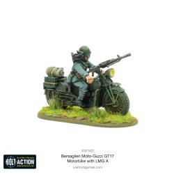 Bolt Action: Bersaglieri Moto-Guzzi GT17 MotorBike with LMG A