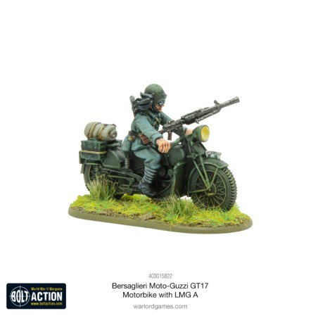 Bolt Action: Bersaglieri Moto-Guzzi GT17 MotorBike with LMG A