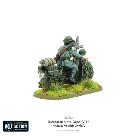 Bolt Action: Bersaglieri Moto-Guzzi GT17 MotorBike with LMG A