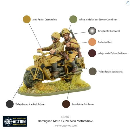 Bolt Action: Bersaglieri Moto-Guzzi Alce Motorbike A
