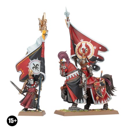 The Old World Bretonnie Fw: Porte-Etendard de Bataille à Pied et Monté