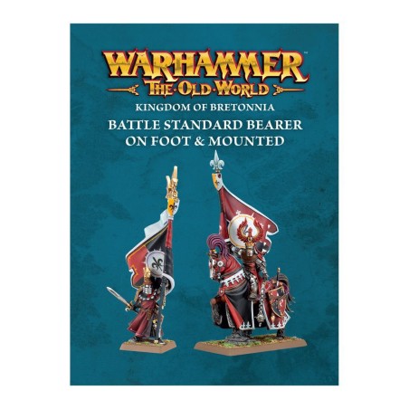 The Old World Bretonnie Fw: Porte-Etendard de Bataille à Pied et Monté