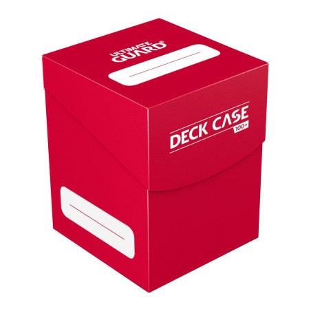 Deck Box: Boite pour Cartes 100+ Taille Standard Rouge