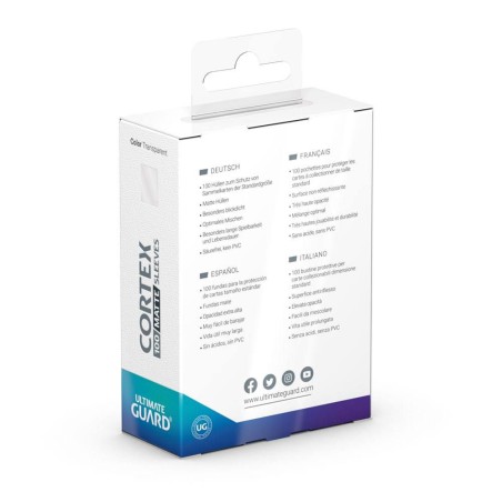 Sleeves: 100 Pochettes Cortex Matte Taille Standard Clear