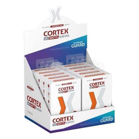 Sleeves: 60 Pochettes Cortex Orange Format Japonais