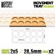 Plateau de Mouvement : Rond 28.5mm x2