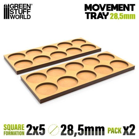 Plateau de Mouvement : Rond 28.5mm x2