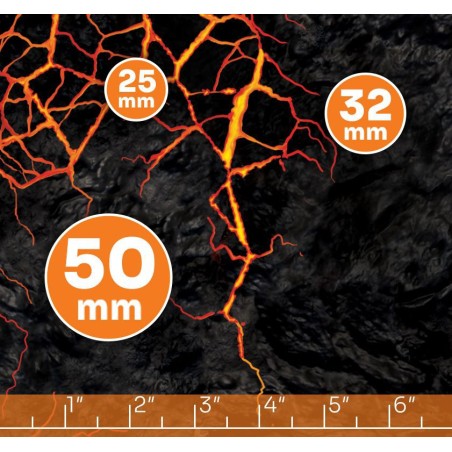 Tapis de Jeu Simple: Lava Fields (Néoprène)