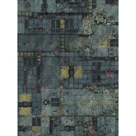 Tapis de Jeu Simple: Fallen City (Néoprène)