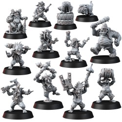 WE: Ork Goblin Rock Fans Crowd (x12)