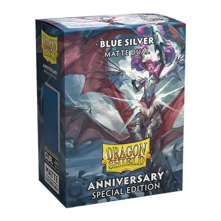 Pochettes: Dragon Shield Blue Silver Dual Matte