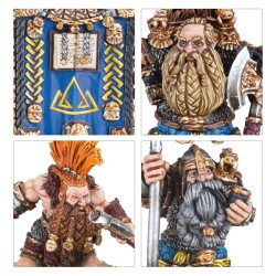 The Old World Nains Fw: Thane avec Arquebusier sur Pierre de Serment