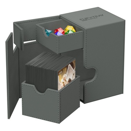 Deck Box: Boite pour Carte Flip'n'Tray 100+ Taille Standard XenoSkin Gris