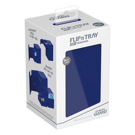 Deck Box: Boite pour Carte Flip'n'Tray 100+ Taille Standard XenoSkin Bleu
