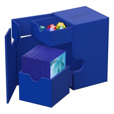 Deck Box: Boite pour Carte Flip'n'Tray 100+ Taille Standard XenoSkin Bleu