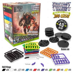 Socles: Socles 40mm avec Anneaux de Compétence pour Bloodbowl