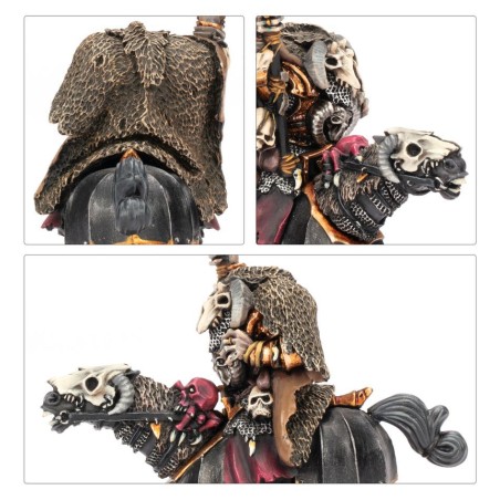 The Old World Guerriers du Chaos: Sorcier sur Destrier