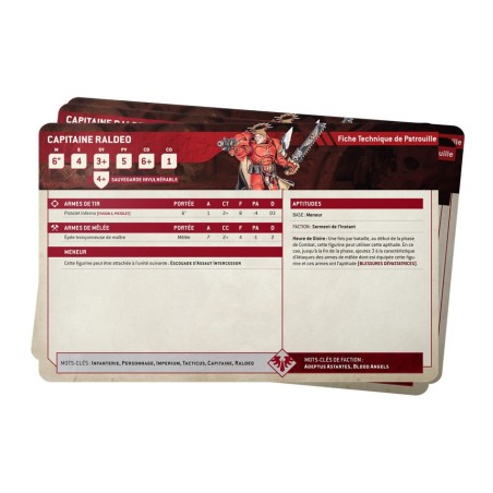 Blood Angels: Cartes Techniques