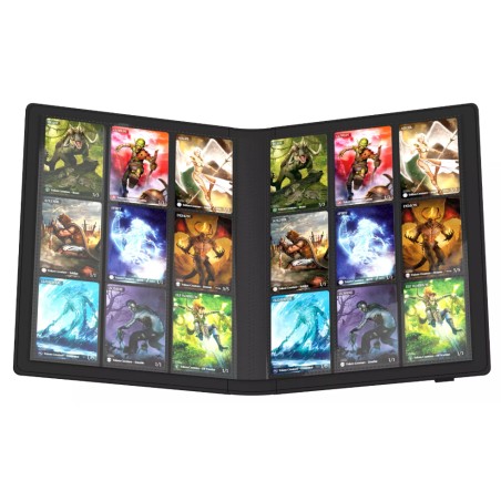 Portfolio: Flexxfolio Xenoskin Noir 360 Cartes (18 Pocket/Page)