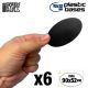 Accessoire: Socles Plastiques Ovale 90x52mm