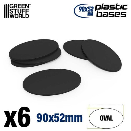 Accessoire: Socles Plastiques Ovale 90x52mm