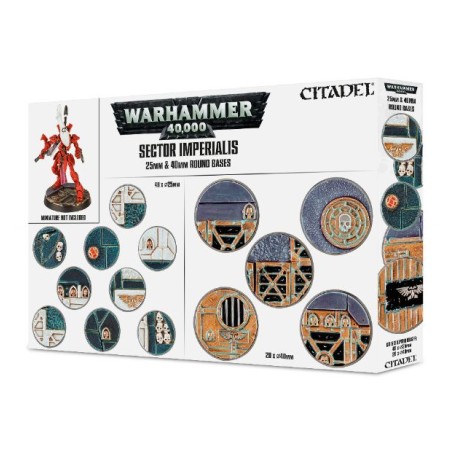 Sector Imperialis: socles ronds de 25 et 40mm