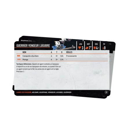 Kill Team: Lames de Khaine Cartes Techniques