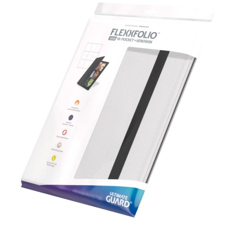 Portfolio: Flexxfolio Blanc Xenoskin 360 Cartes (18 Pocket/Page)