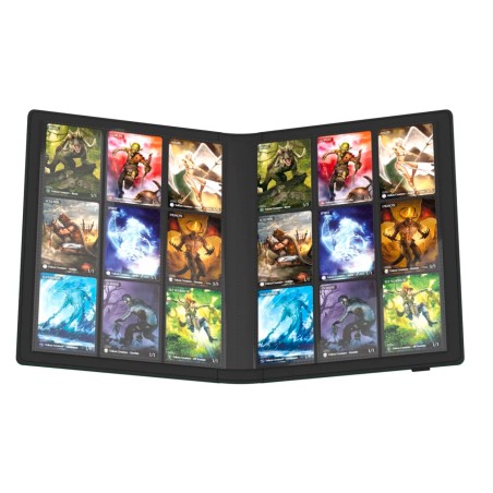 Portfolio: Flexxfolio Vert Xenoskin 360 Cartes (18 Pocket/Page)