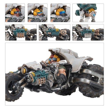 Necromunda: Ironhead Squat Svenotar Scout Trikes