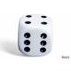 Dés: Set de 12 Dés 6 Opaque Blanc / Noir
