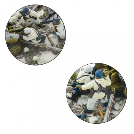 Bolt Action: Fallschirmjäger 75mm Pak 40 Anti-tank gun (Winter)