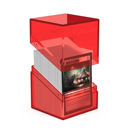 Deck Box: Boulder Deck 100+ Clear Taille Standard Ruby