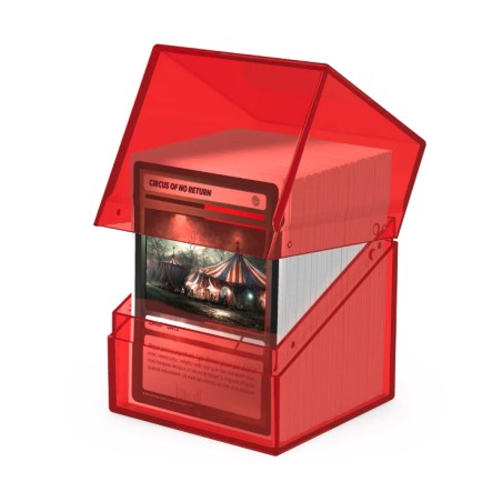 Deck Box: Boulder Deck 100+ Clear Taille Standard Ruby