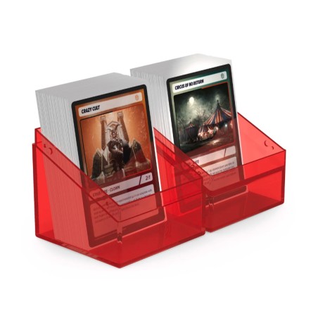 Deck Box: Boulder Deck 100+ Clear Taille Standard Ruby