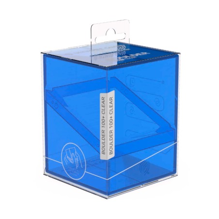 Deck Box: Boulder Deck 100+ Clear Taille Standard Sapphire