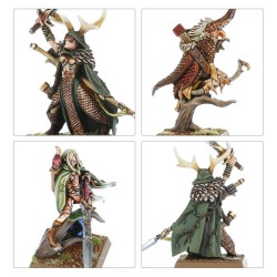 The Old World Elfes Sylvain: Wood Elf Nobles on foot