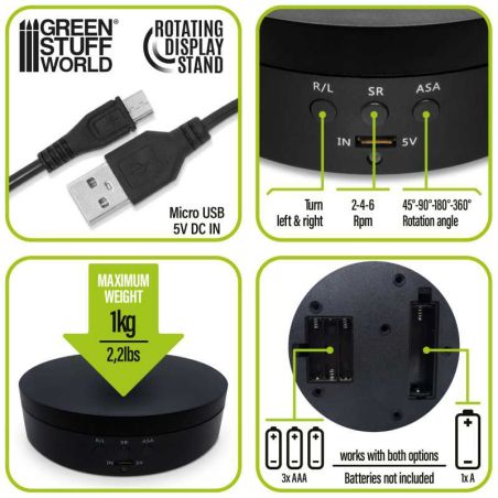 Plateau tournant electrique 136mm