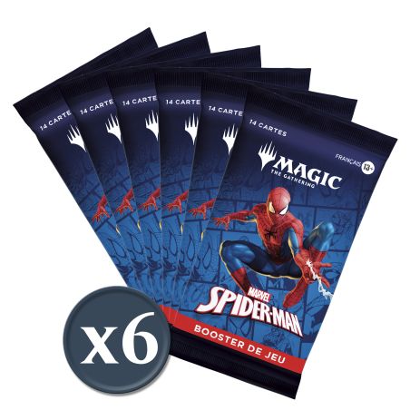 Préco - Marvel Spider-Man: Pack de 6 Boosters de Jeu