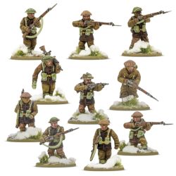 Bolt Action: British & Canadian Army infantry (Winter) Platoon