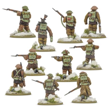 Bolt Action: British & Canadian Army infantry (Winter) Platoon