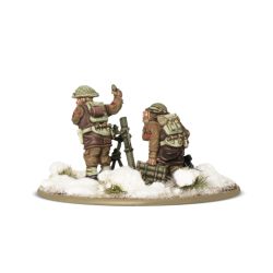 Bolt Action: British & Canadian Army infantry (Winter) Mortar Team