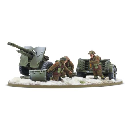 Bolt Action: British infantry (Winter) 25 PDR ATG and Crew