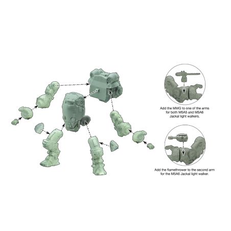 Konflikt'47: M5A5 Jackal Light Walker (x1 Figurine)